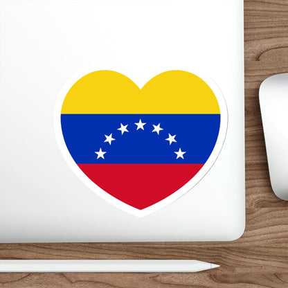 Heart Flag of Venezuela 1930-2006 - STICKER Vinyl Die-Cut Decal-The Sticker Space