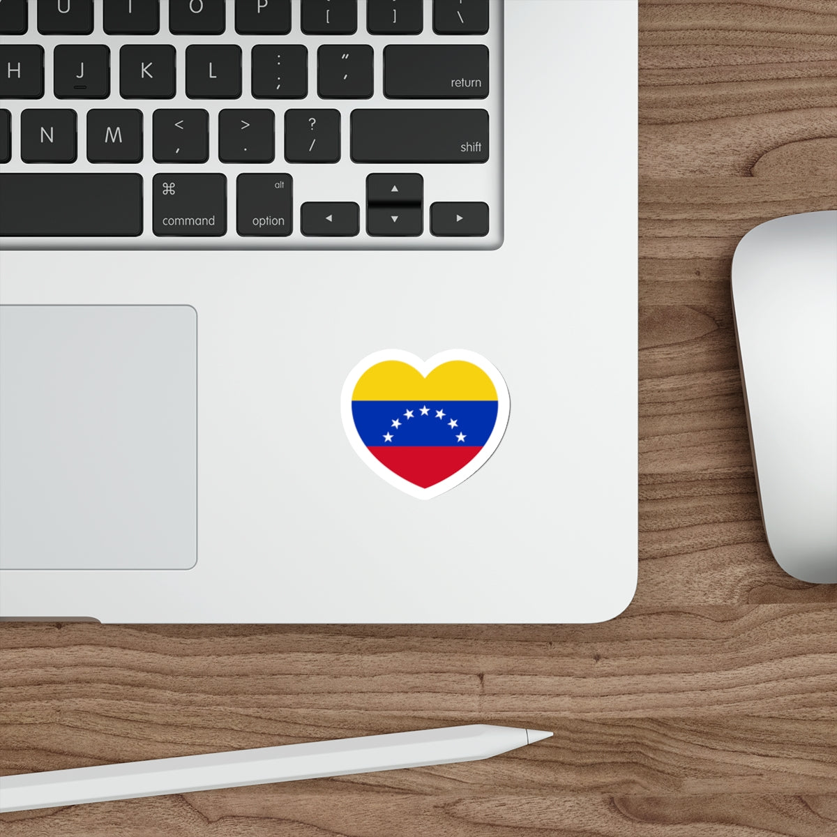 Heart Flag of Venezuela 1930-2006 - STICKER Vinyl Die-Cut Decal-The Sticker Space