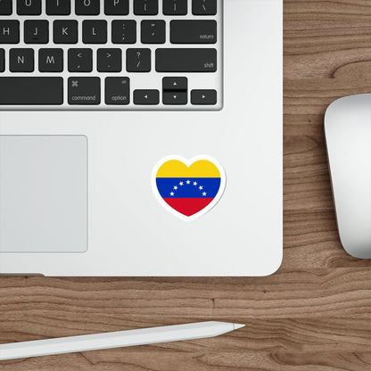 Heart Flag of Venezuela 1930-2006 - STICKER Vinyl Die-Cut Decal-The Sticker Space