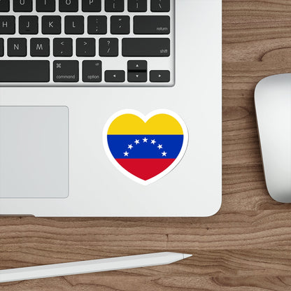 Heart Flag of Venezuela 1930-2006 - STICKER Vinyl Die-Cut Decal-The Sticker Space