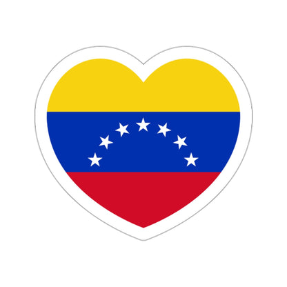 Heart Flag of Venezuela 1930-2006 - STICKER Vinyl Die-Cut Decal-White-The Sticker Space