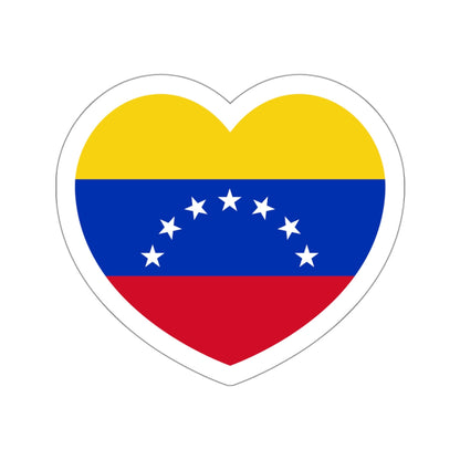 Heart Flag of Venezuela 1930-2006 - STICKER Vinyl Die-Cut Decal-White-The Sticker Space