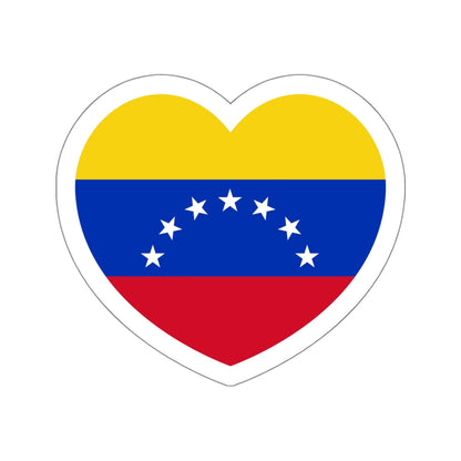 Heart Flag of Venezuela 1930-2006 - STICKER Vinyl Die-Cut Decal-White-The Sticker Space