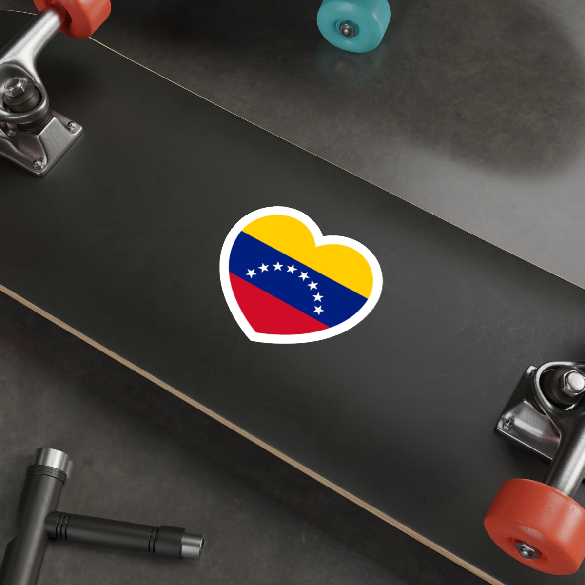 Heart Flag of Venezuela - STICKER Vinyl Die-Cut Decal-The Sticker Space