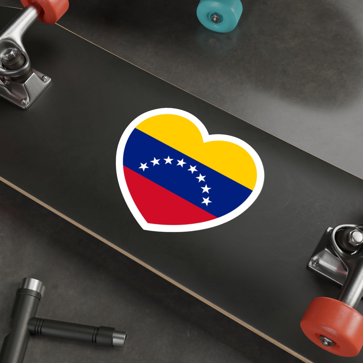 Heart Flag of Venezuela - STICKER Vinyl Die-Cut Decal-The Sticker Space