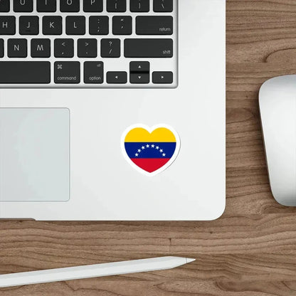 Heart Flag of Venezuela - STICKER Vinyl Die-Cut Decal - The Sticker Space