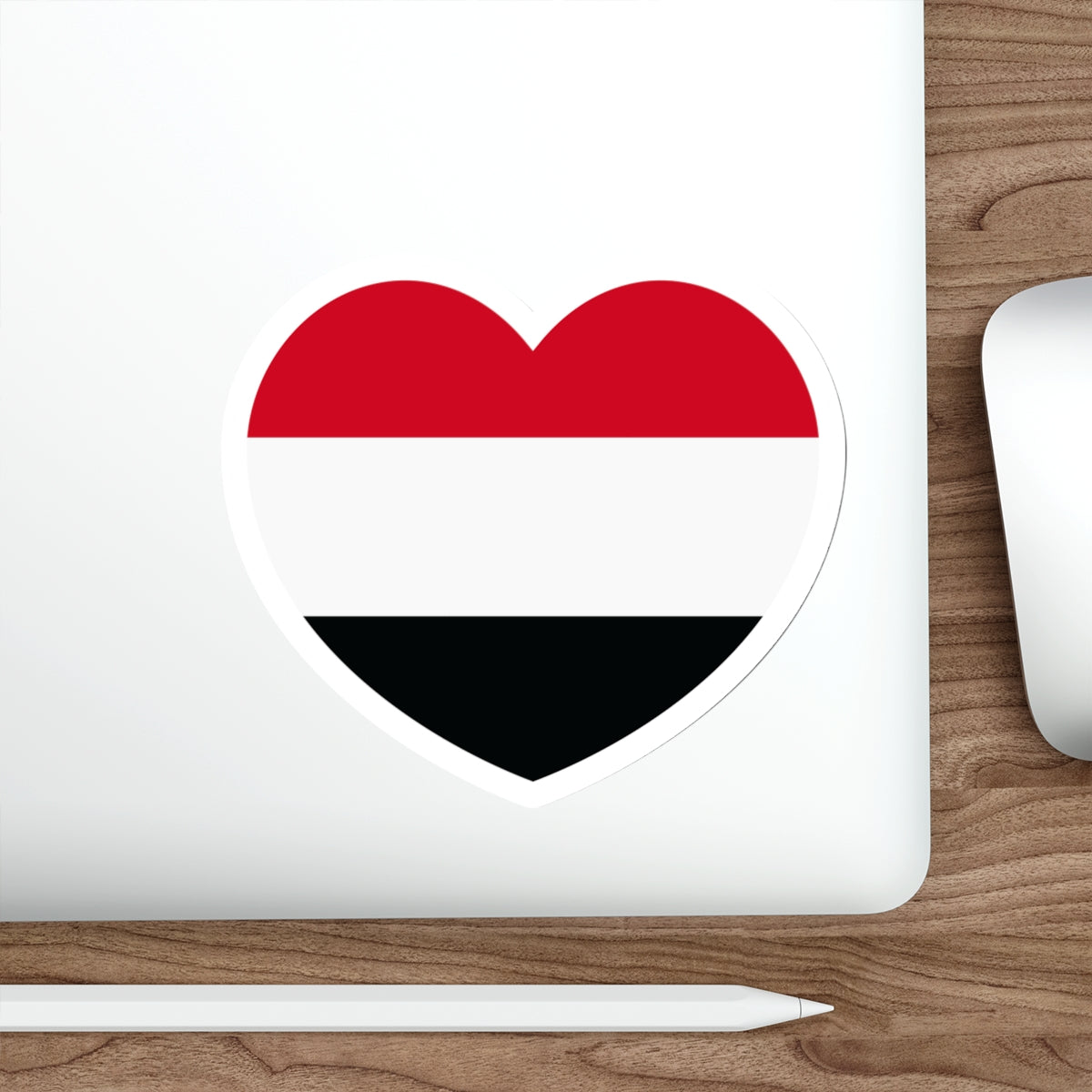 Heart Flag of Yemen - STICKER Vinyl Die-Cut Decal-The Sticker Space