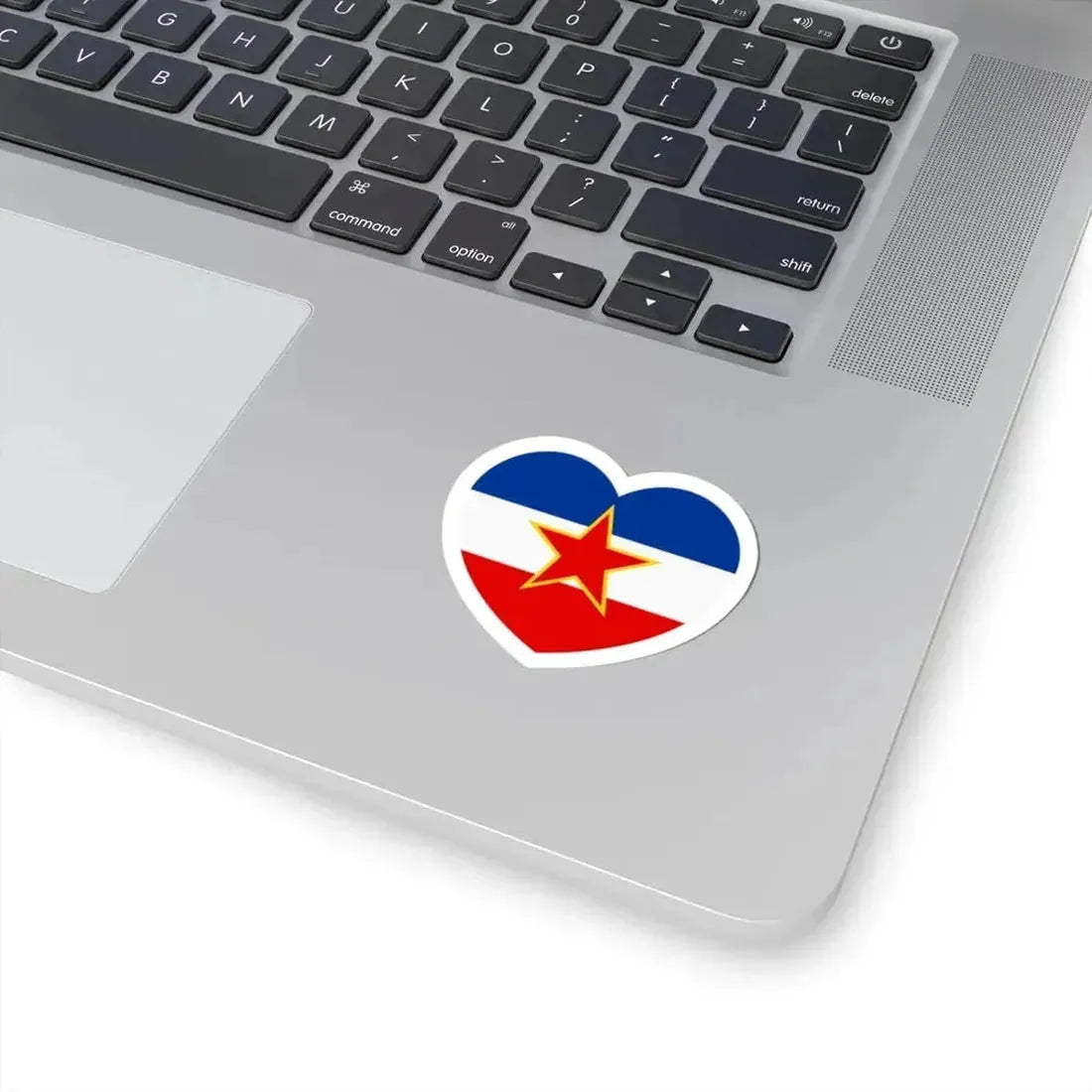 Heart Flag of Yugoslavia - STICKER Vinyl Kiss-Cut Decal - The Sticker Space