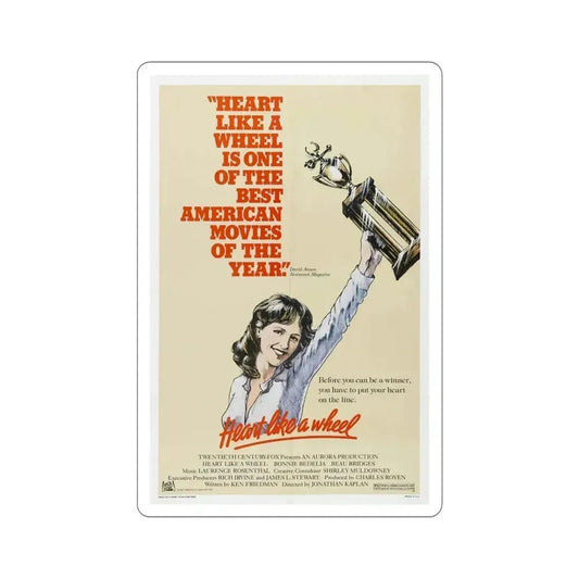 Heart Like a Wheel Movie Poster 1983 STICKER Vinyl Die-Cut Decal 6 Inch - The Sticker Space