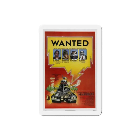 Heartbeeps 1981 Movie Poster Refrigerator Magnet 2 Inch - The Sticker Space