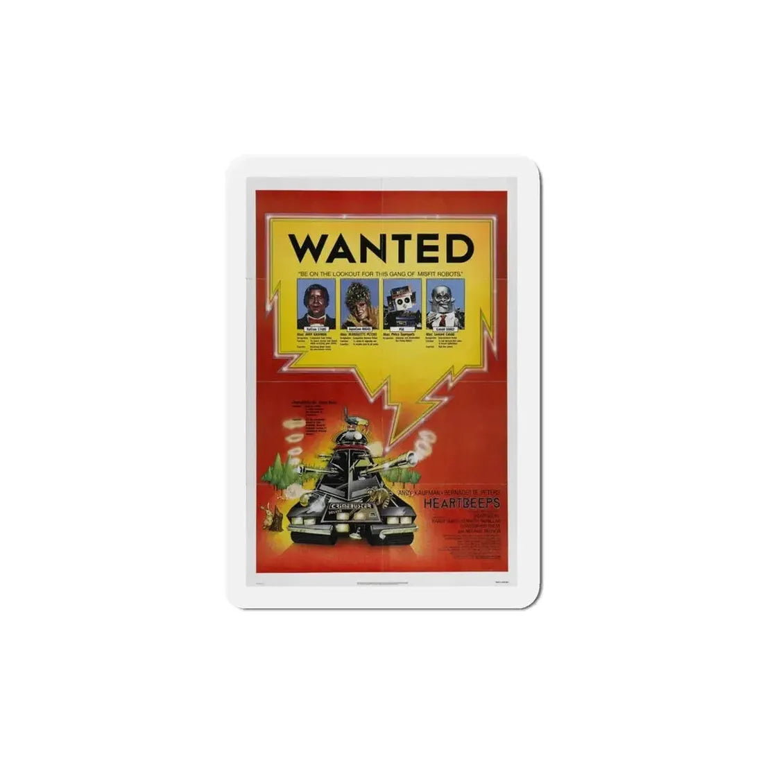 Heartbeeps 1981 Movie Poster Refrigerator Magnet - The Sticker Space