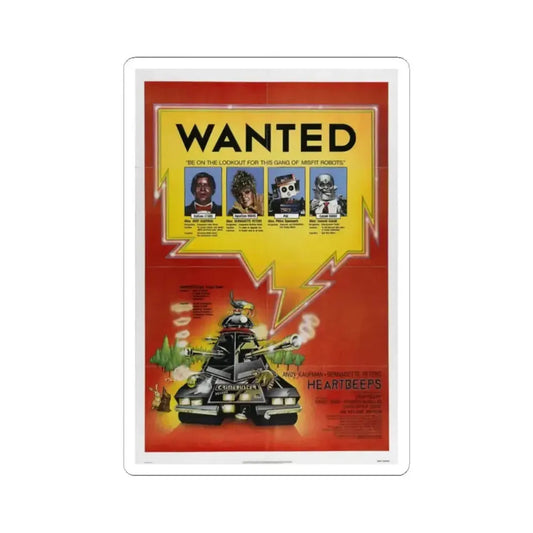 Heartbeeps 1981 Movie Poster - STICKER Vinyl Kiss-Cut Decal 2 Inch White - The Sticker Space