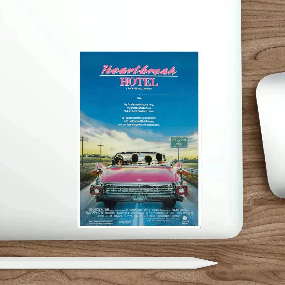Heartbreak Hotel 1988 Movie Poster STICKER Vinyl Die-Cut Decal - The Sticker Space