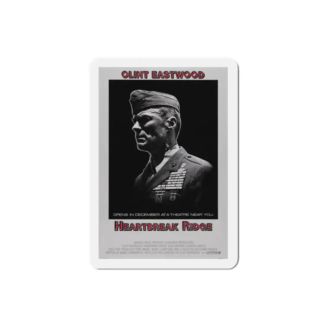 Heartbreak Ridge 1986 Movie Poster Refrigerator Magnet 2 Inch - The Sticker Space