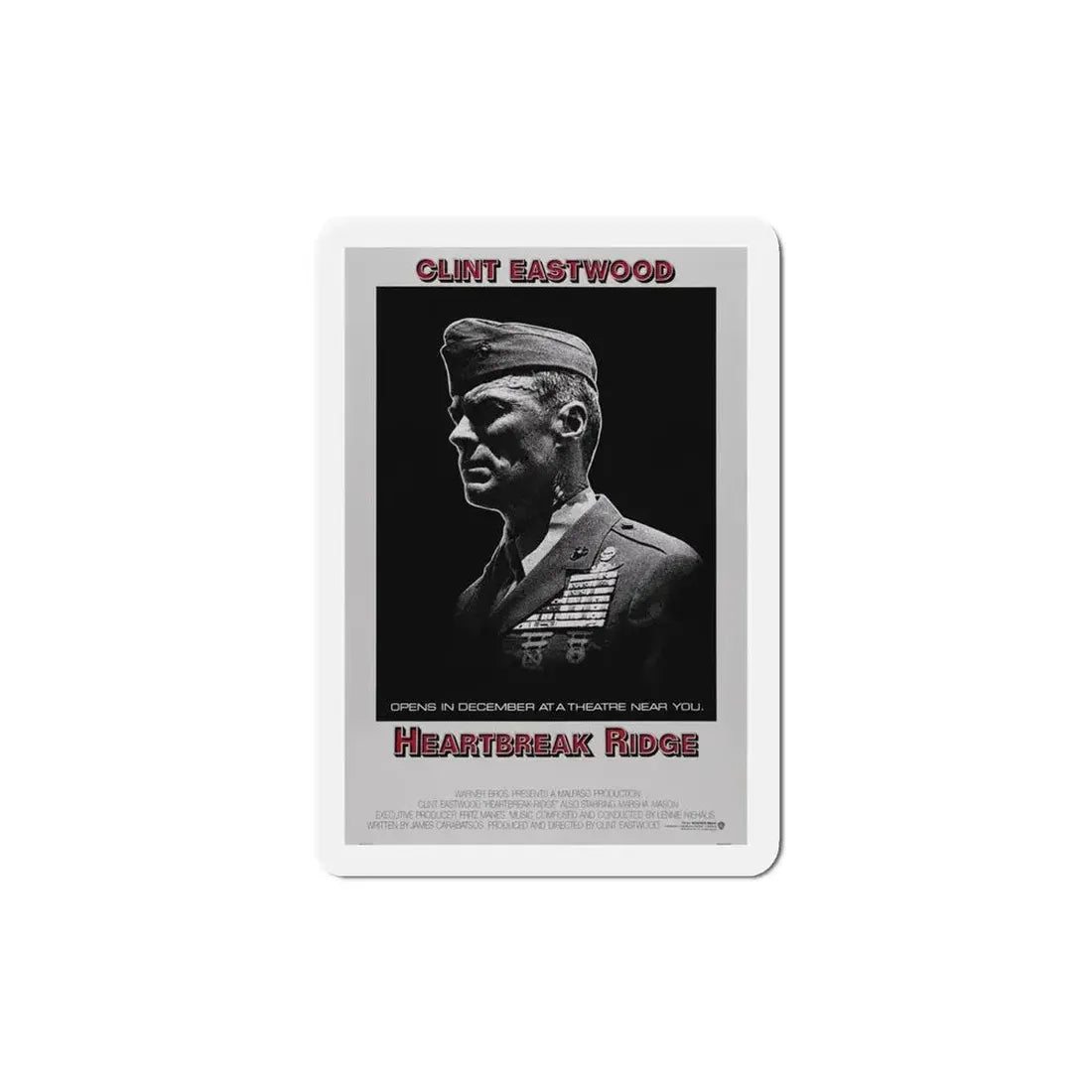 Heartbreak Ridge 1986 Movie Poster Refrigerator Magnet - The Sticker Space