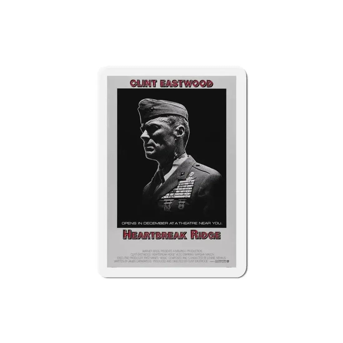 Heartbreak Ridge 1986 Movie Poster Refrigerator Magnet - The Sticker Space