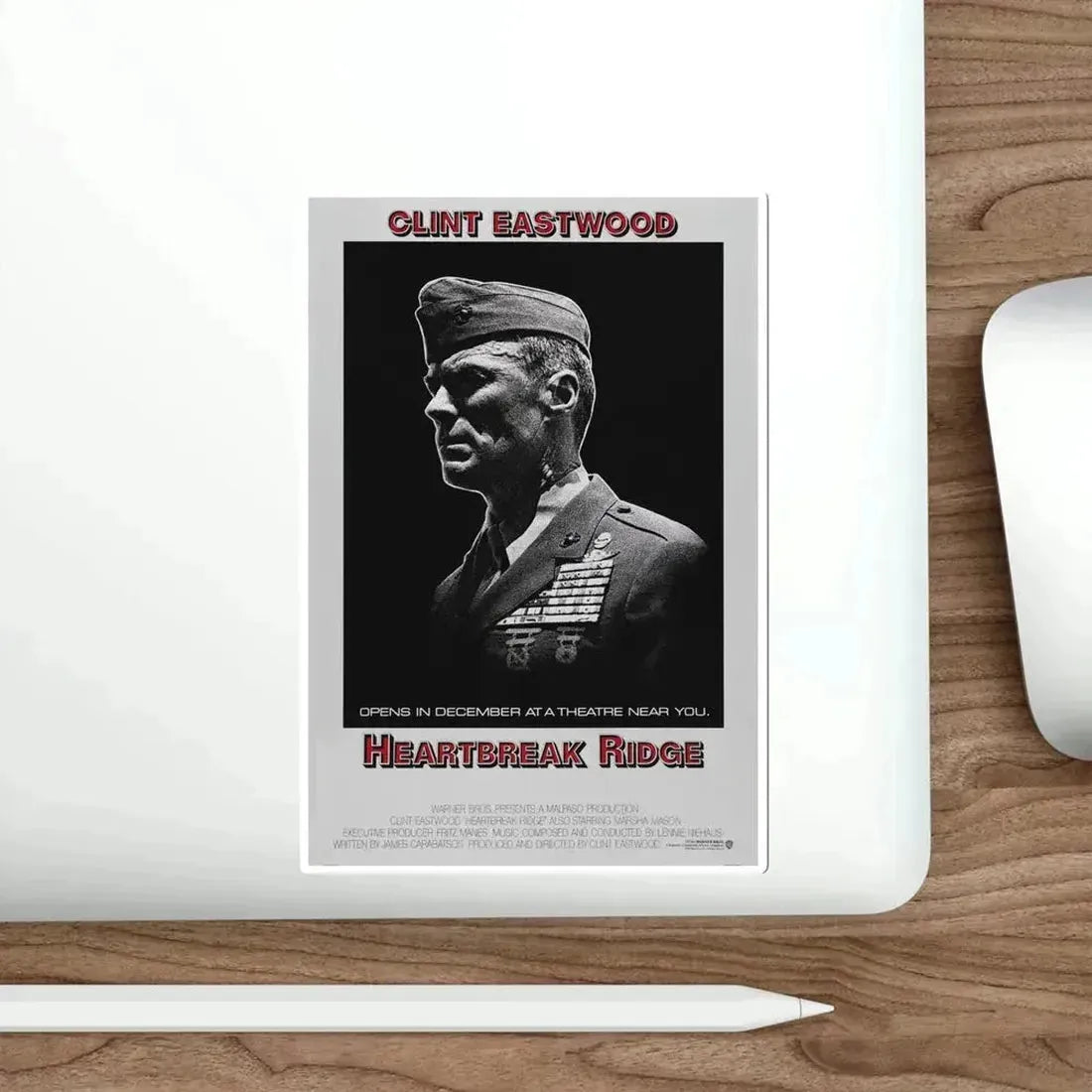 Heartbreak Ridge 1986 Movie Poster STICKER Vinyl Die-Cut Decal - The Sticker Space