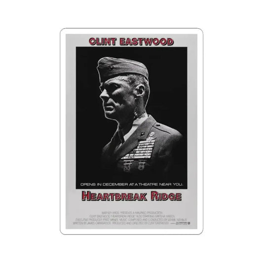 Heartbreak Ridge 1986 Movie Poster - STICKER Vinyl Kiss-Cut Decal 2 Inch White - The Sticker Space