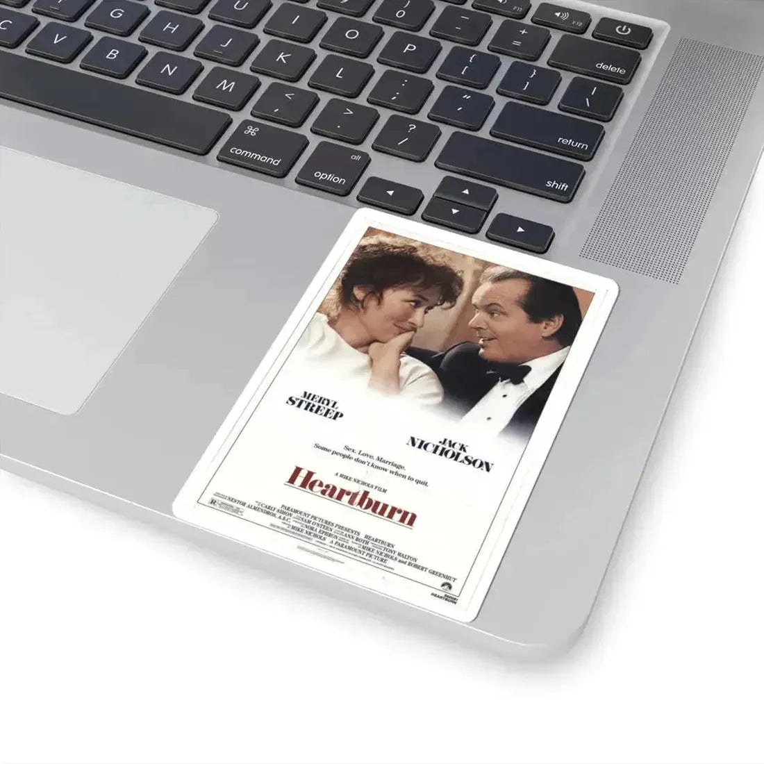 Heartburn 1986 Movie Poster - STICKER Vinyl Kiss-Cut Decal - The Sticker Space