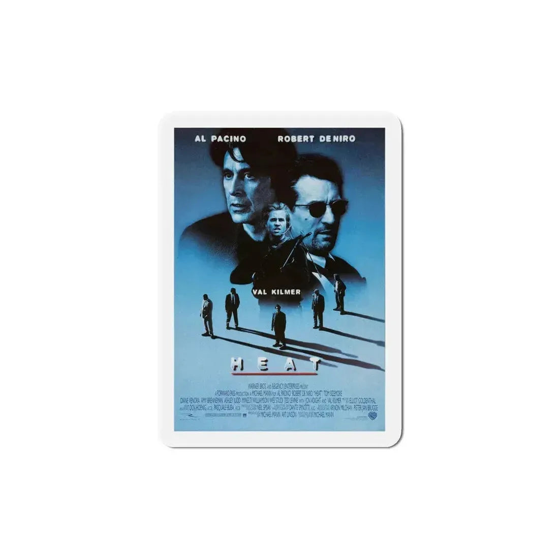 Heat 1995 Movie Poster Refrigerator Magnet 6 Inch - The Sticker Space
