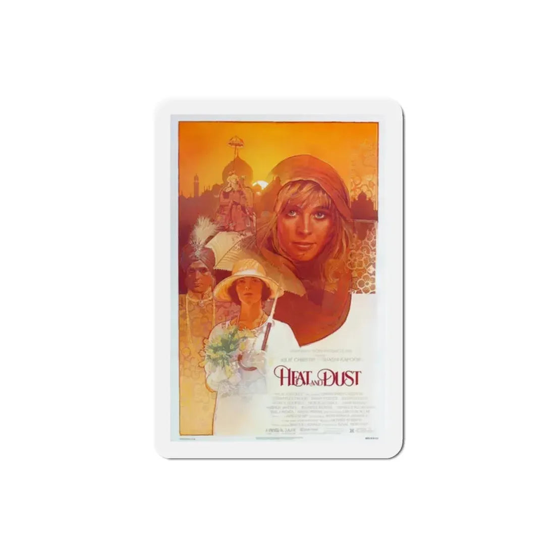 Heat and Dust 1983 Movie Poster Refrigerator Magnet 2 Inch - The Sticker Space