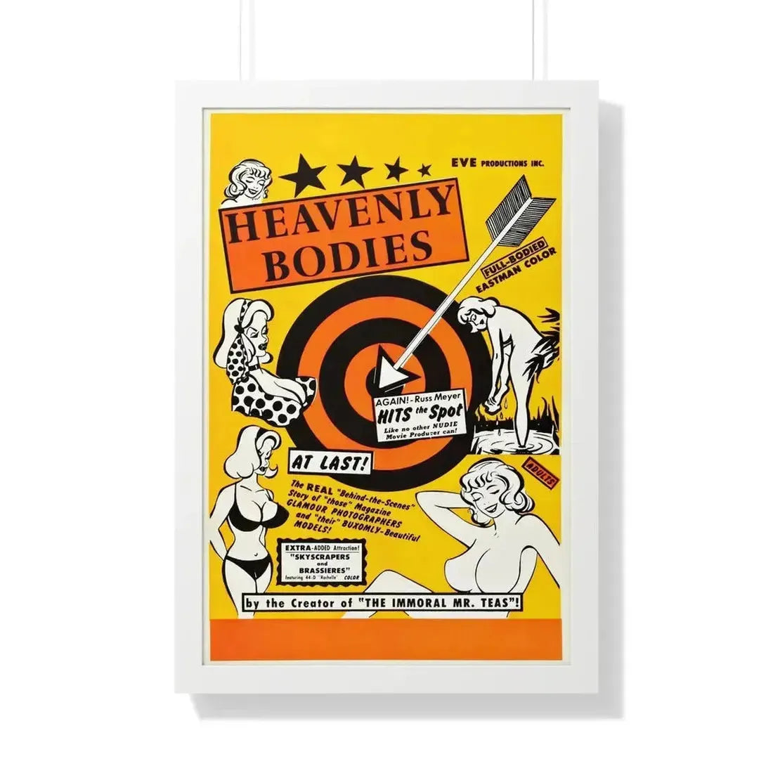 HEAVENLY BODIES 1984 - Framed Movie Poster - The Sticker Space