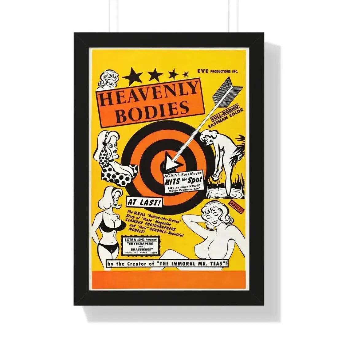 HEAVENLY BODIES 1984 - Framed Movie Poster - The Sticker Space