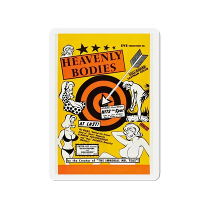 HEAVENLY BODIES 1984 Movie Poster - Refrigerator Magnet 2 Inch - The Sticker Space