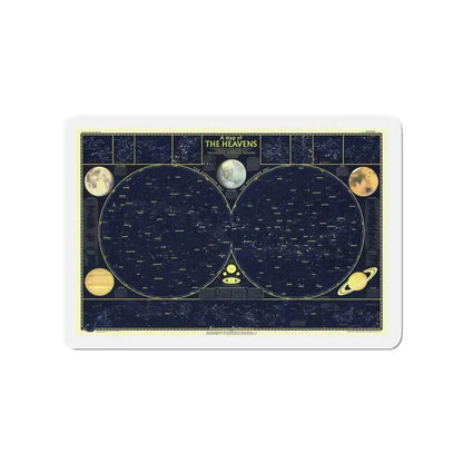 Heavens, The 1 (1957) (Map) Refrigerator Magnet 3 Inch - The Sticker Space