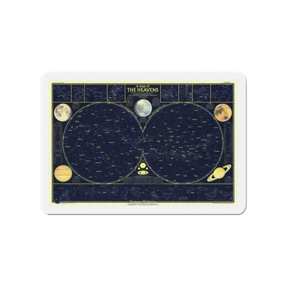 Heavens, The 1 (1957) (Map) Refrigerator Magnet 4 Inch - The Sticker Space