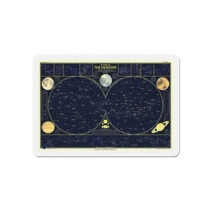 Heavens, The 1 (1957) (Map) Refrigerator Magnet 6 Inch - The Sticker Space