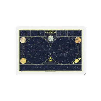 Heavens, The 1 (1957) (Map) Refrigerator Magnet - The Sticker Space