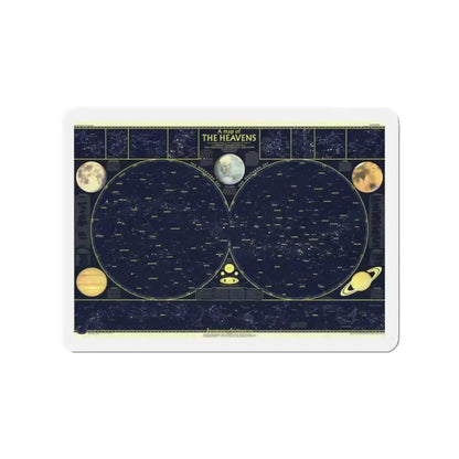 Heavens, The 1 (1957) (Map) Refrigerator Magnet - The Sticker Space