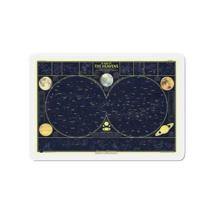 Heavens, The 1 (1957) (Map) Refrigerator Magnet - The Sticker Space