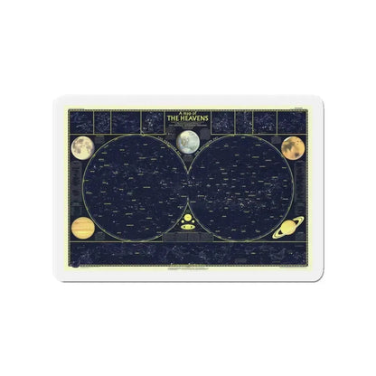 Heavens, The 1 (1957) (Map) Refrigerator Magnet - The Sticker Space