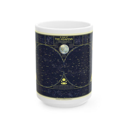 Heavens, The 1 (1957) (Map) White Coffee Mug-15oz-The Sticker Space