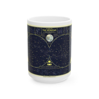 Heavens, The 1 (1957) (Map) White Coffee Mug-15oz-The Sticker Space