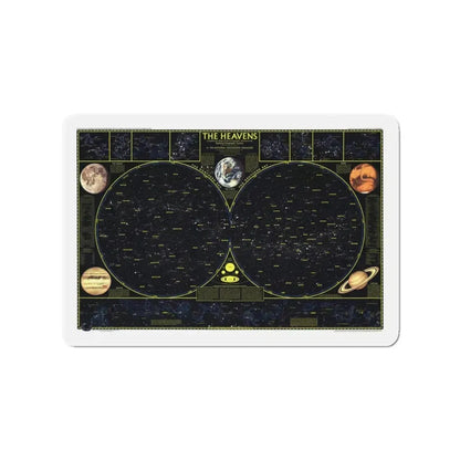 Heavens. The (1970) (Map) Refrigerator Magnet 3 Inch - The Sticker Space