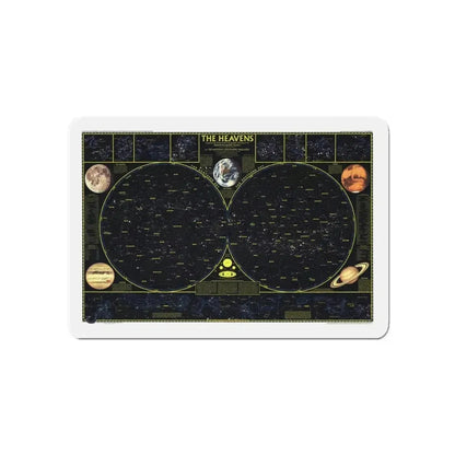 Heavens. The (1970) (Map) Refrigerator Magnet - The Sticker Space