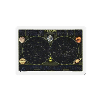 Heavens. The (1970) (Map) Refrigerator Magnet - The Sticker Space