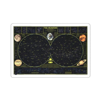 Heavens. The (1970) (Map) STICKER Vinyl Kiss-Cut Decal 3 Inch White - The Sticker Space