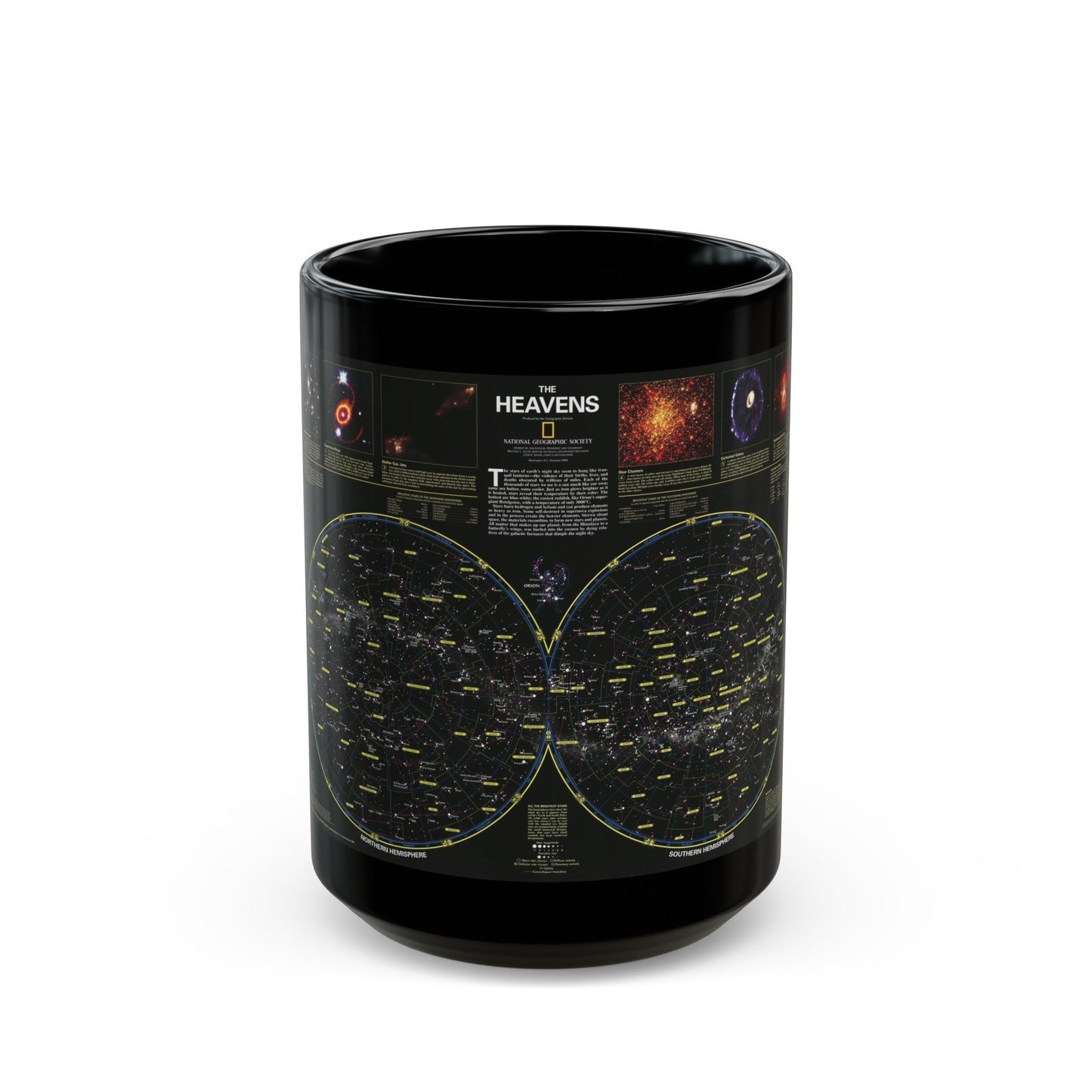 Heavens, The (1995) (Map) Black Coffee Mug-15oz-The Sticker Space