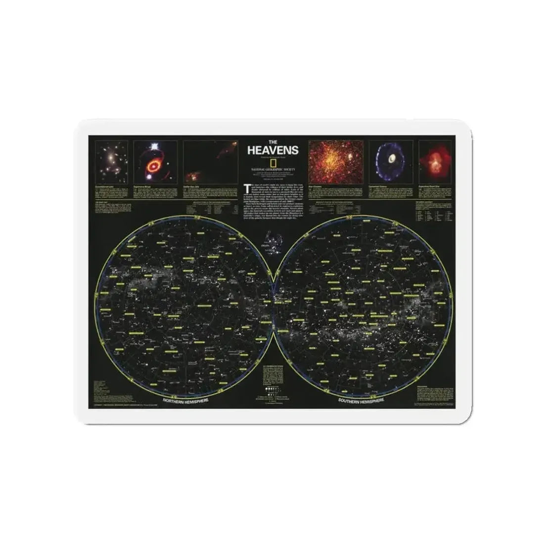 Heavens, The (1995) (Map) Refrigerator Magnet - The Sticker Space