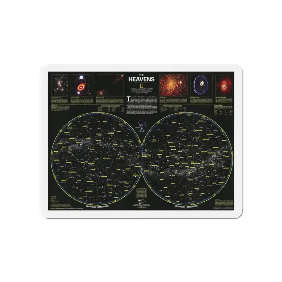 Heavens, The (1995) (Map) Refrigerator Magnet - The Sticker Space