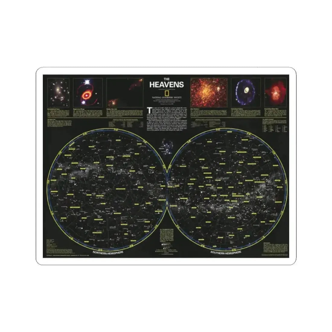 Heavens, The (1995) (Map) STICKER Vinyl Kiss-Cut Decal 2 Inch White - The Sticker Space