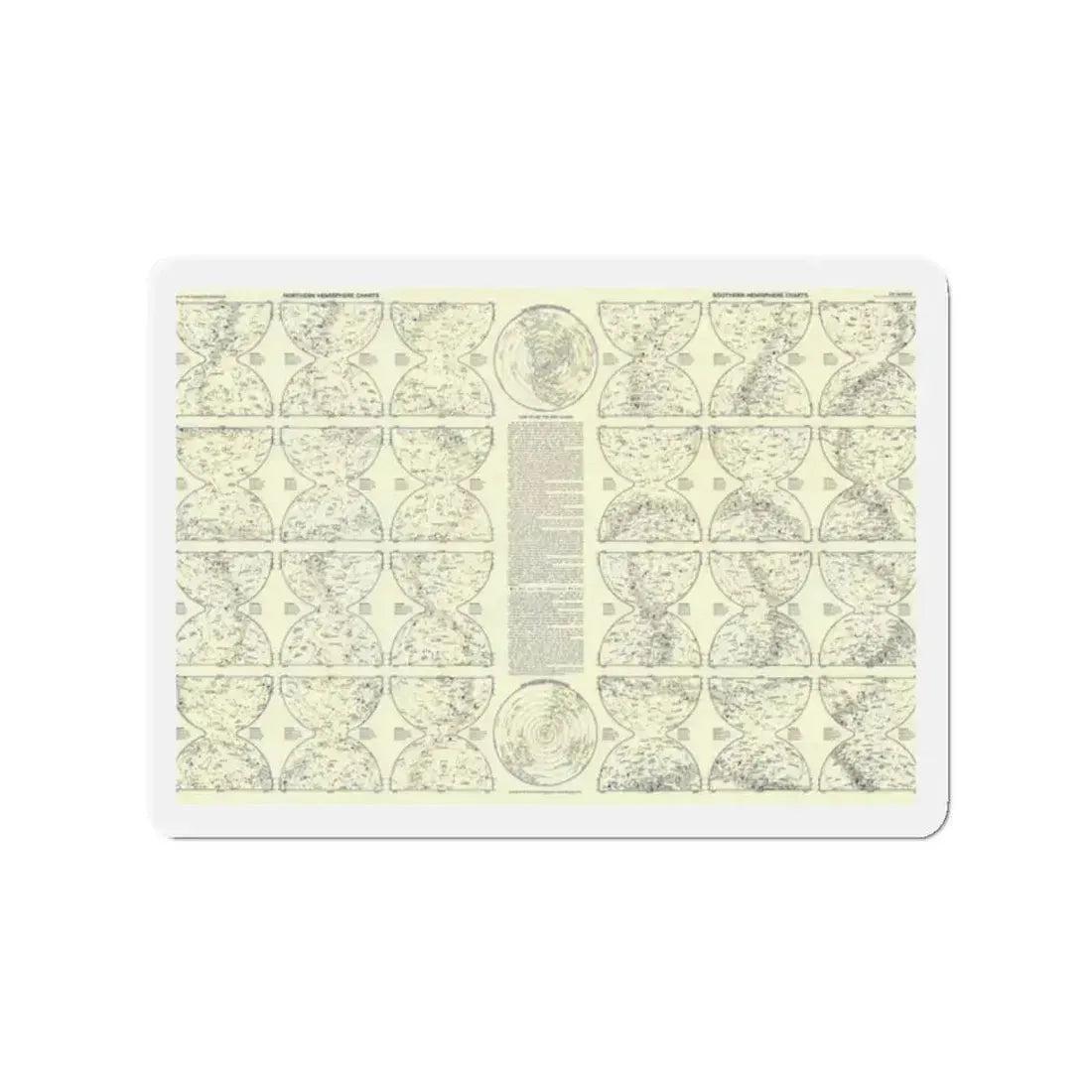 Heavens, The 2 (1957) (Map) Refrigerator Magnet 2 Inch - The Sticker Space