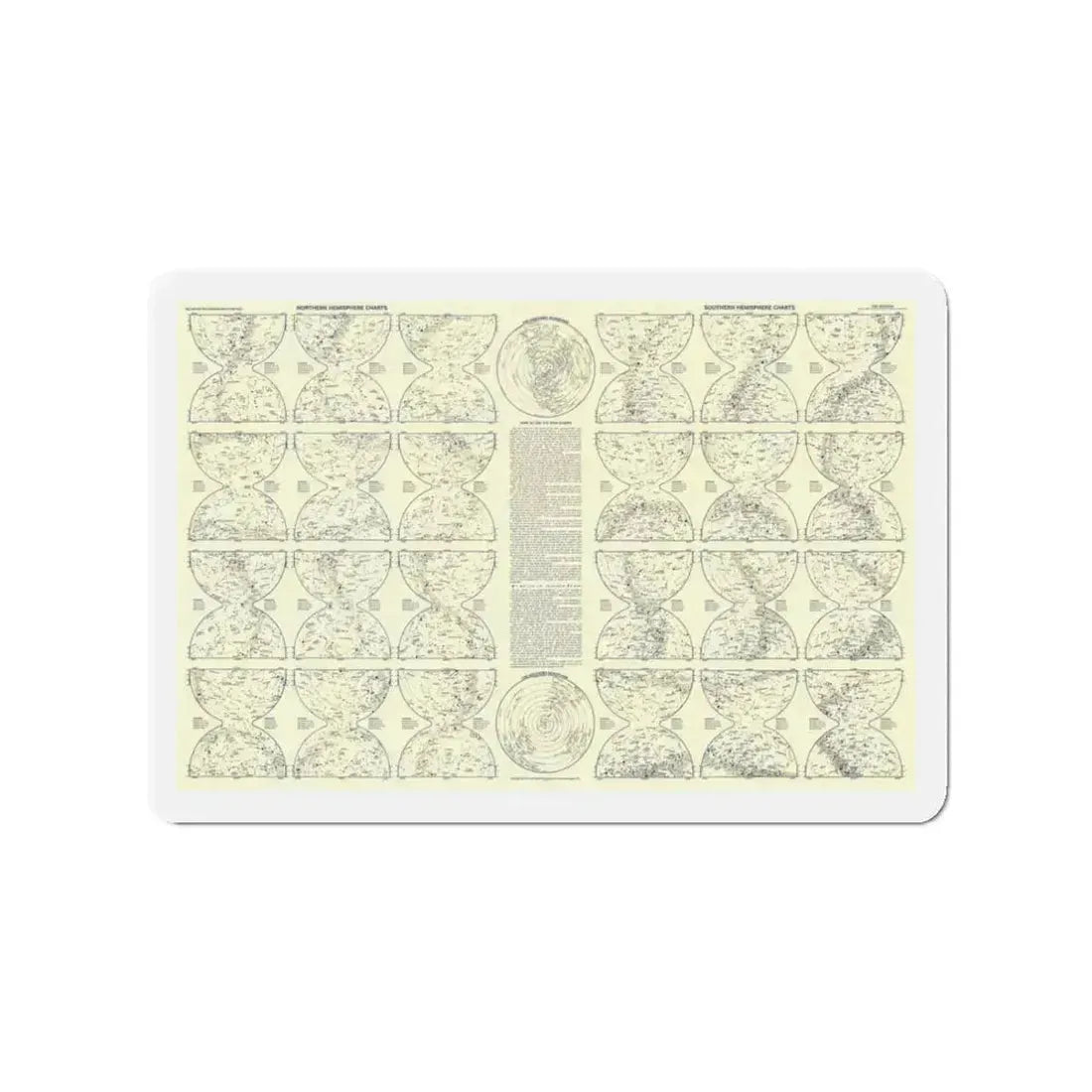 Heavens, The 2 (1957) (Map) Refrigerator Magnet 3 Inch - The Sticker Space