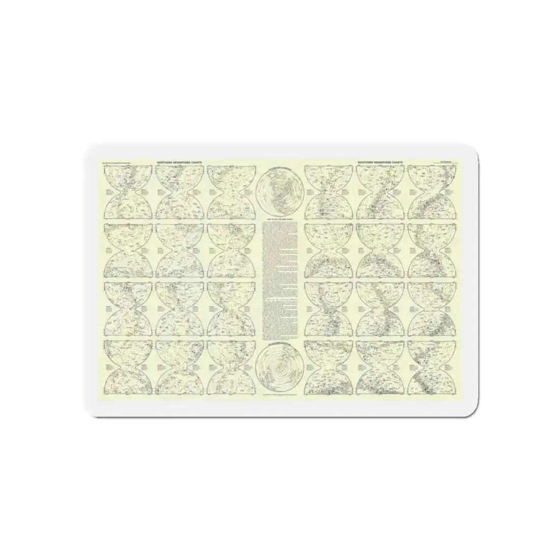 Heavens, The 2 (1957) (Map) Refrigerator Magnet - The Sticker Space