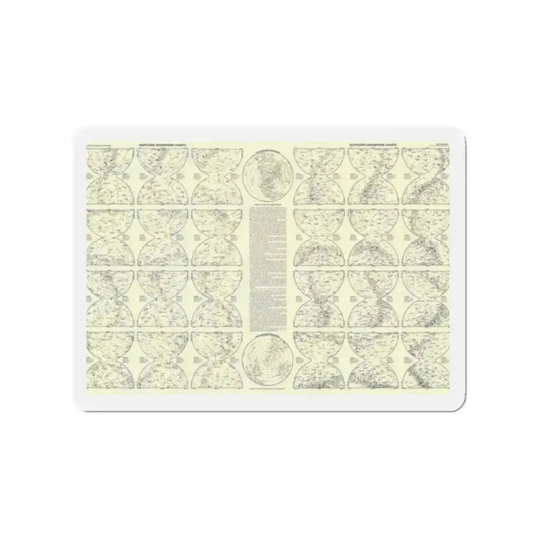 Heavens, The 2 (1957) (Map) Refrigerator Magnet - The Sticker Space