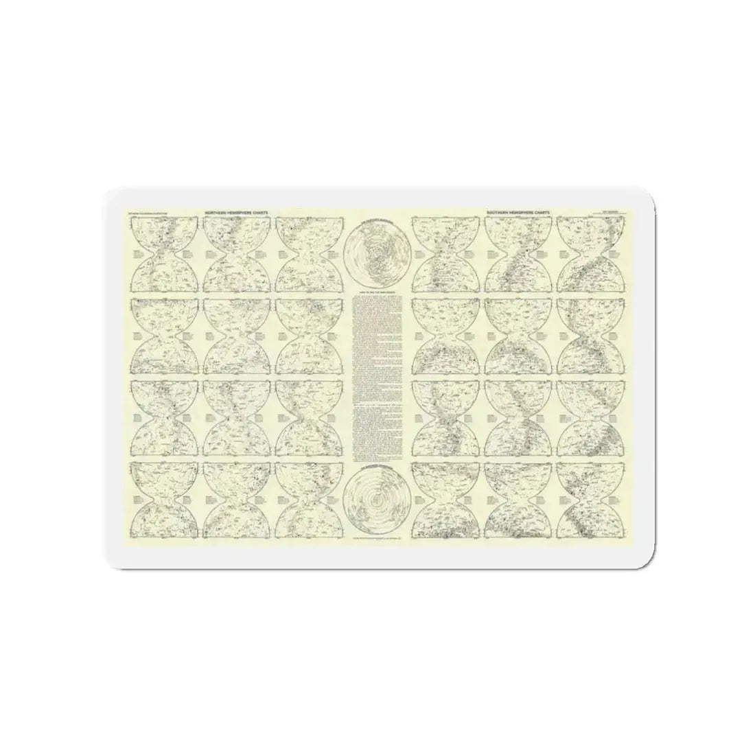 Heavens, The 2 (1957) (Map) Refrigerator Magnet - The Sticker Space